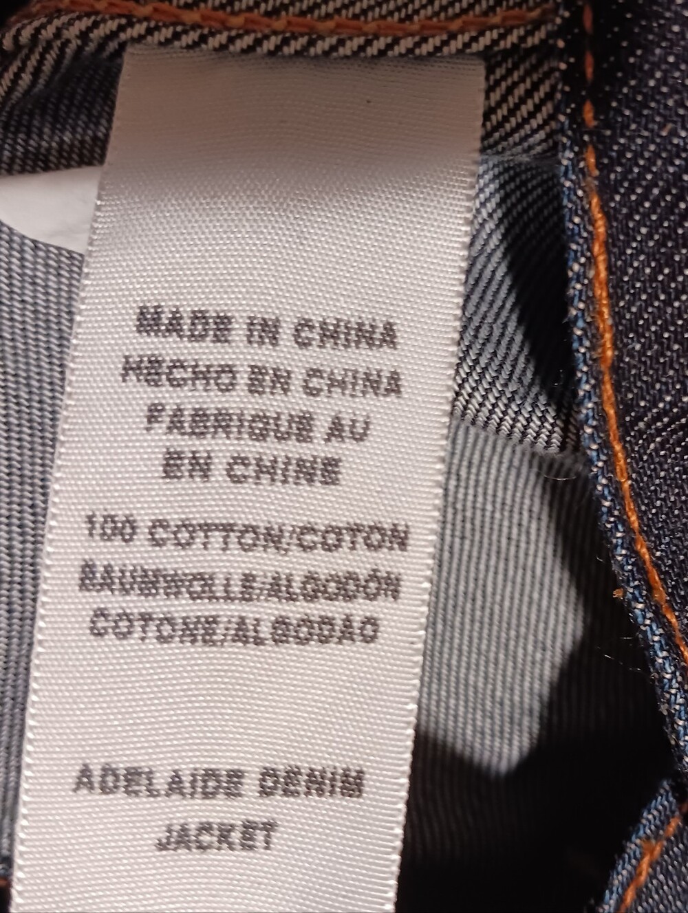 Lucky Brand Y2K Adelaide Denim Trucker Jacket Yin Yang Dark Resin Wash - Picture 10 of 10